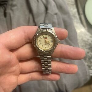 Tag Heuer Silver and Cream Men's Watch